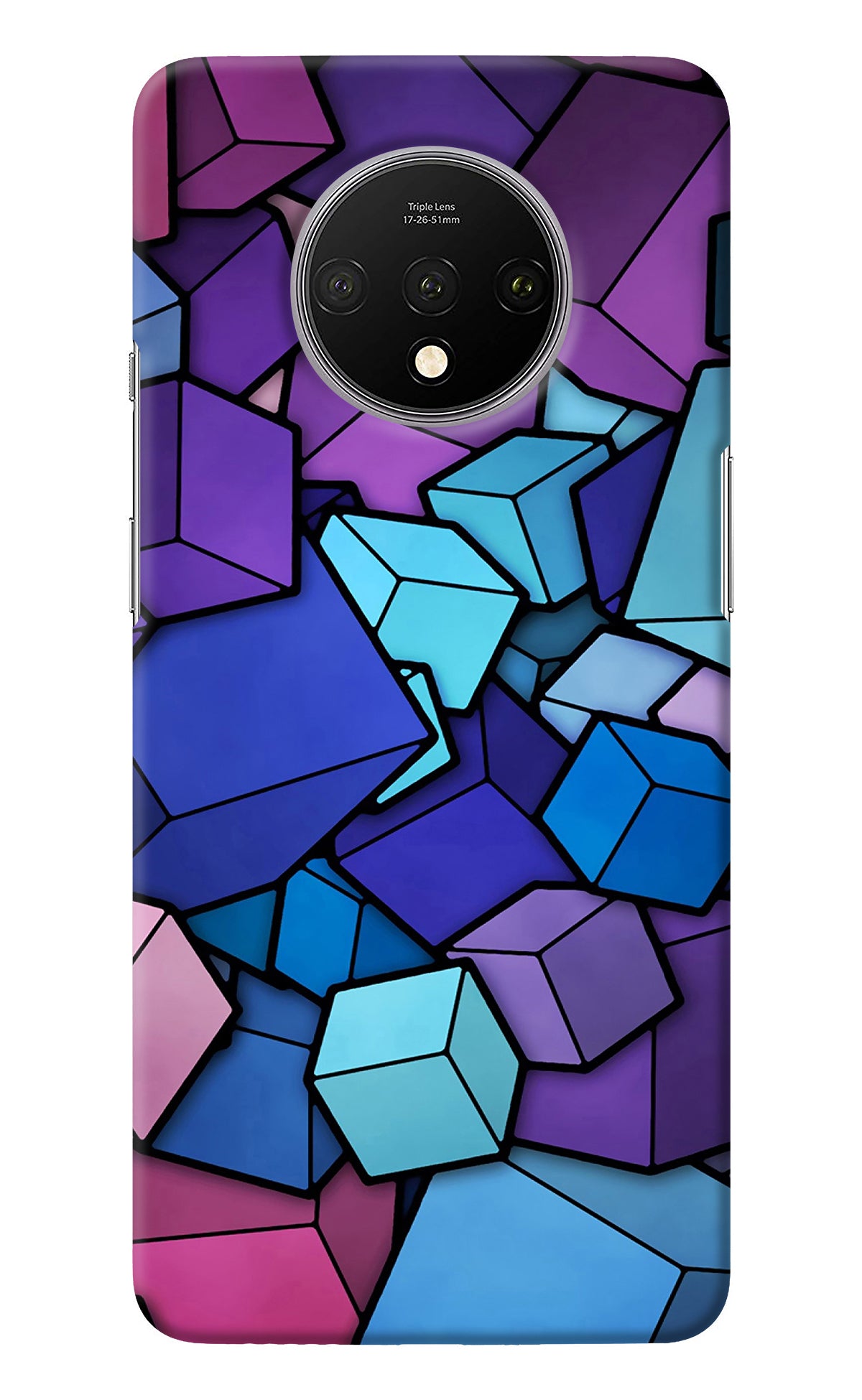 Cubic Abstract Oneplus 7T Back Cover