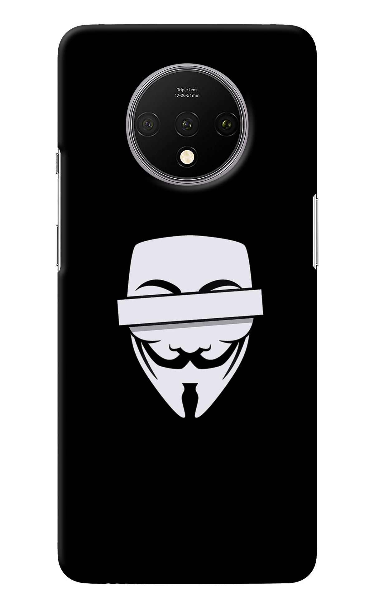 Anonymous Face Oneplus 7T Back Cover