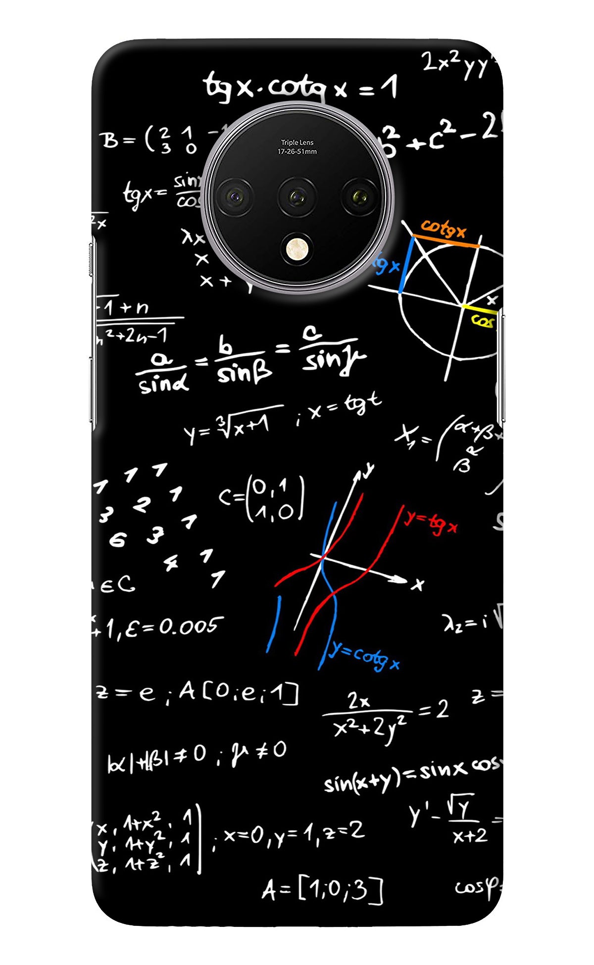 Mathematics Formula Oneplus 7T Back Cover