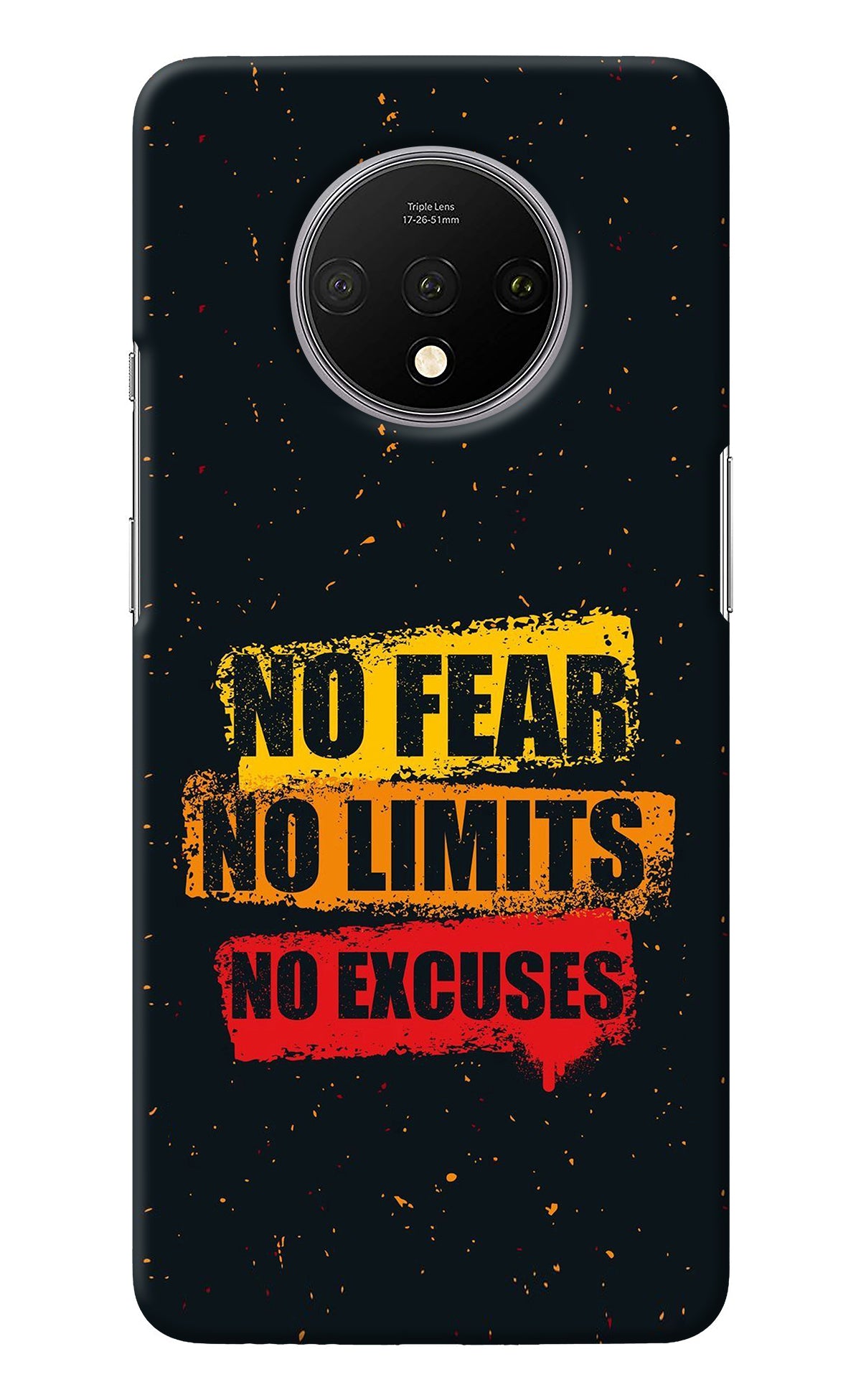 No Fear No Limits No Excuse Oneplus 7T Back Cover