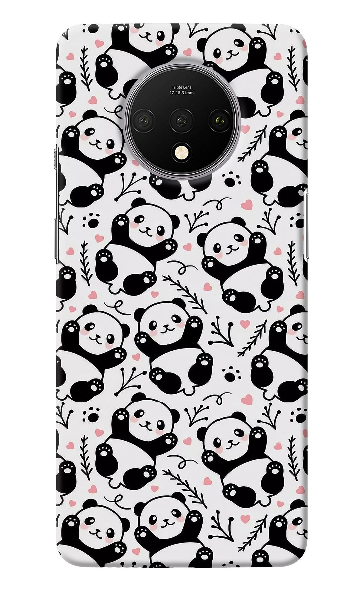 Cute Panda Oneplus 7T Back Cover