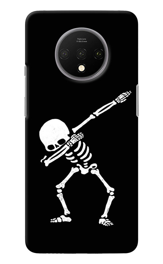 Dabbing Skeleton Art Oneplus 7T Back Cover