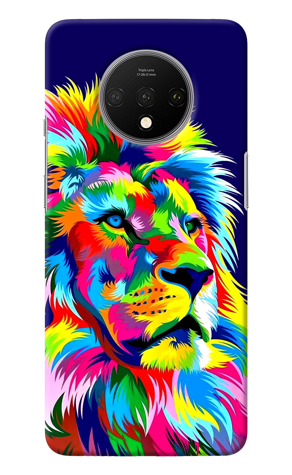 Vector Art Lion Oneplus 7T Back Cover