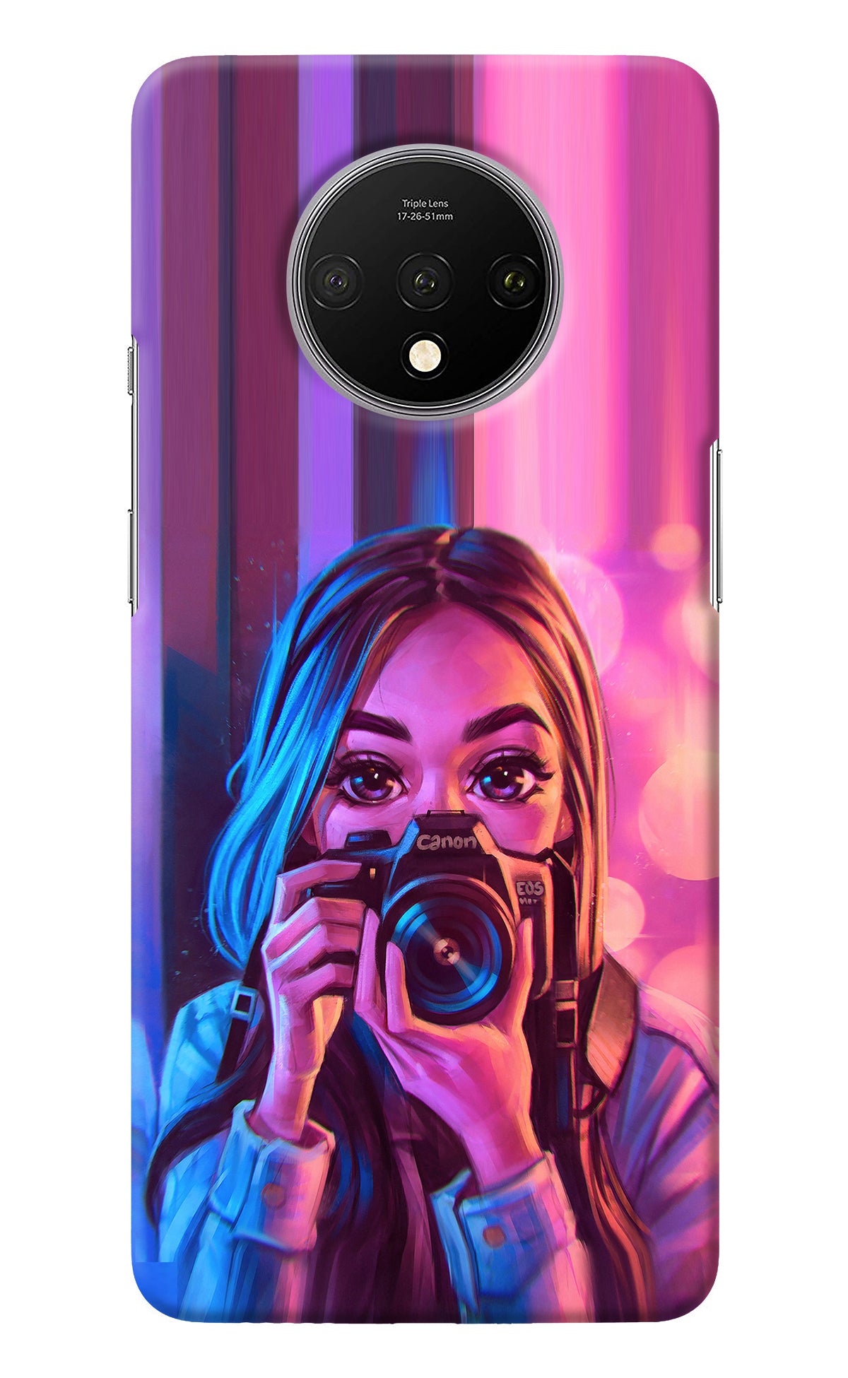 Girl Photographer Oneplus 7T Back Cover