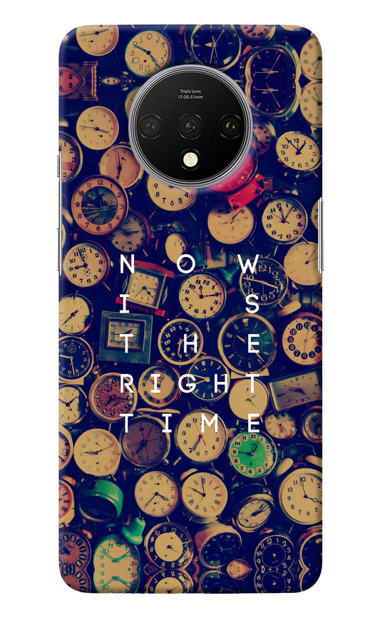 Now is the Right Time Quote Oneplus 7T Back Cover