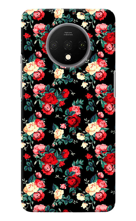 Rose Pattern Oneplus 7T Back Cover