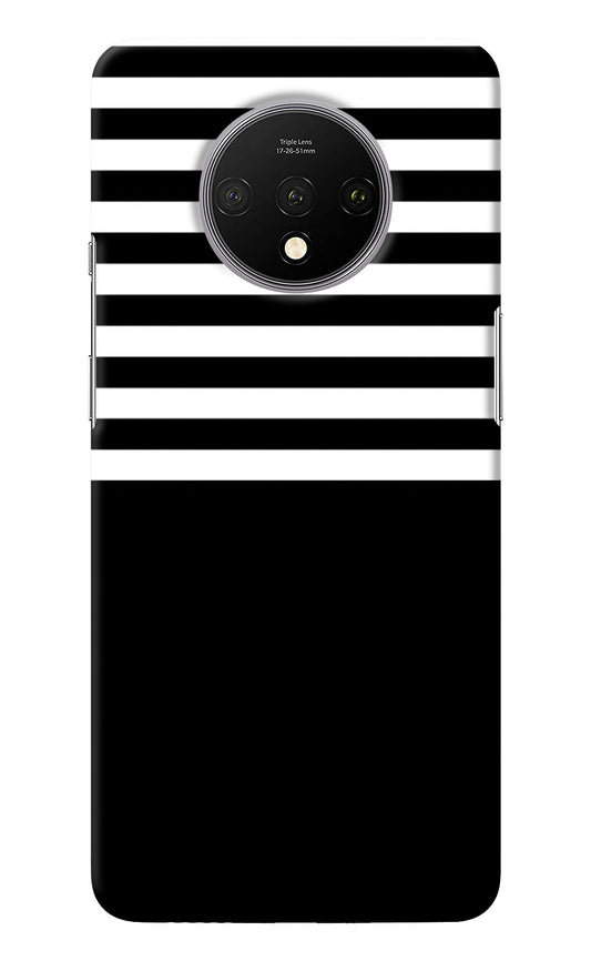 Black and White Print Oneplus 7T Back Cover