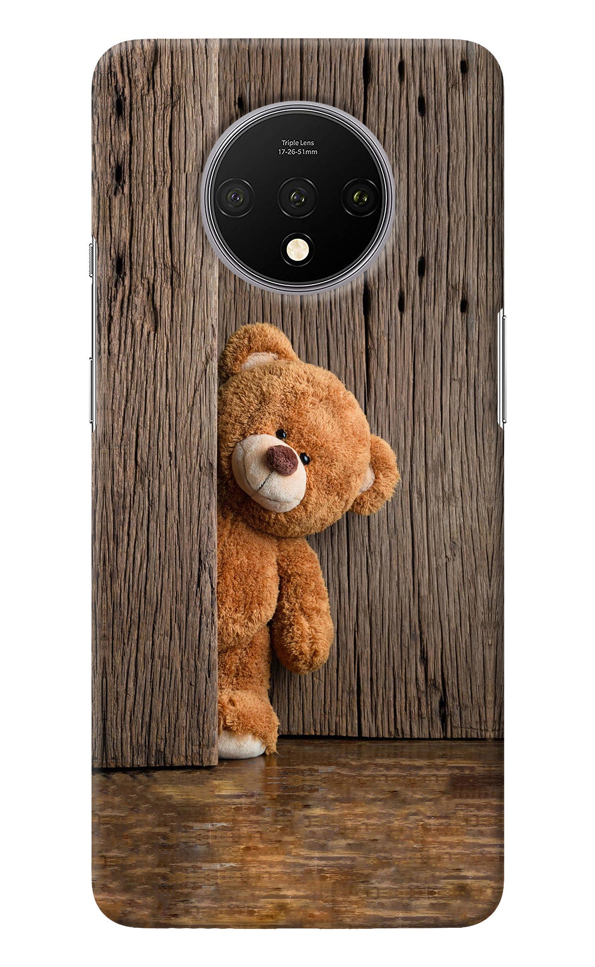 Teddy Wooden Oneplus 7T Back Cover