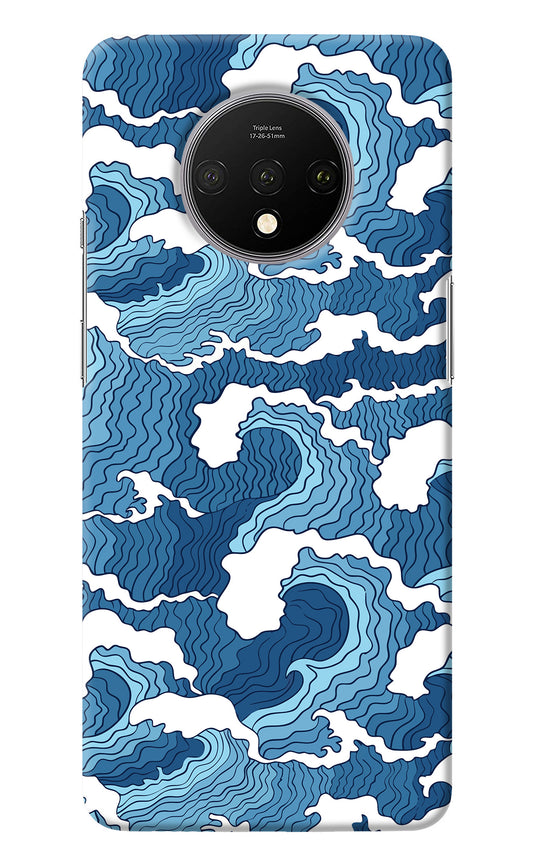 Blue Waves Oneplus 7T Back Cover