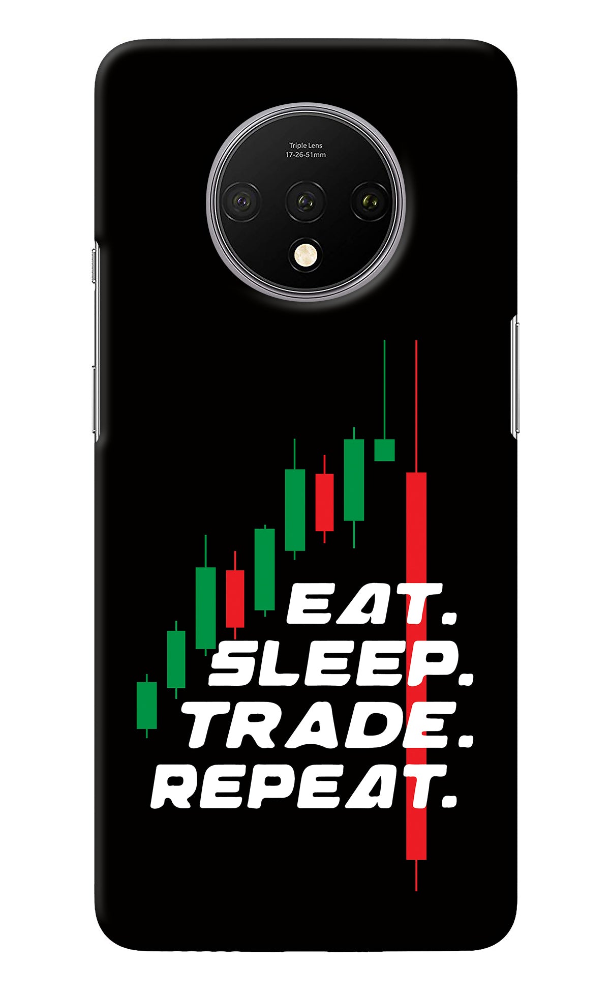 Eat Sleep Trade Repeat Oneplus 7T Back Cover