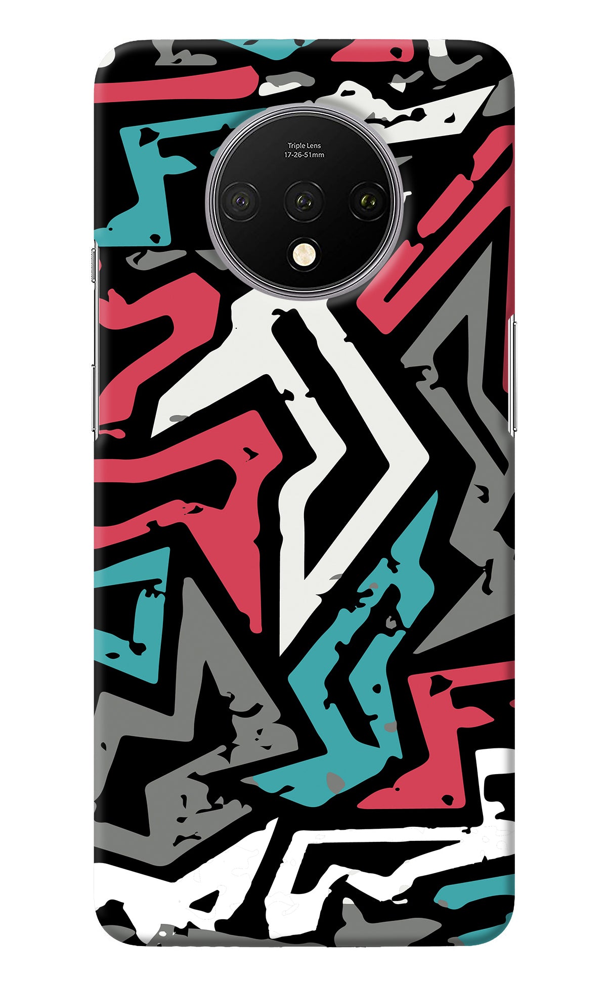 Geometric Graffiti Oneplus 7T Back Cover