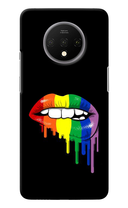 Lips Biting Oneplus 7T Back Cover
