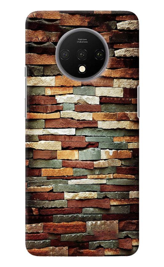 Bricks Pattern Oneplus 7T Back Cover