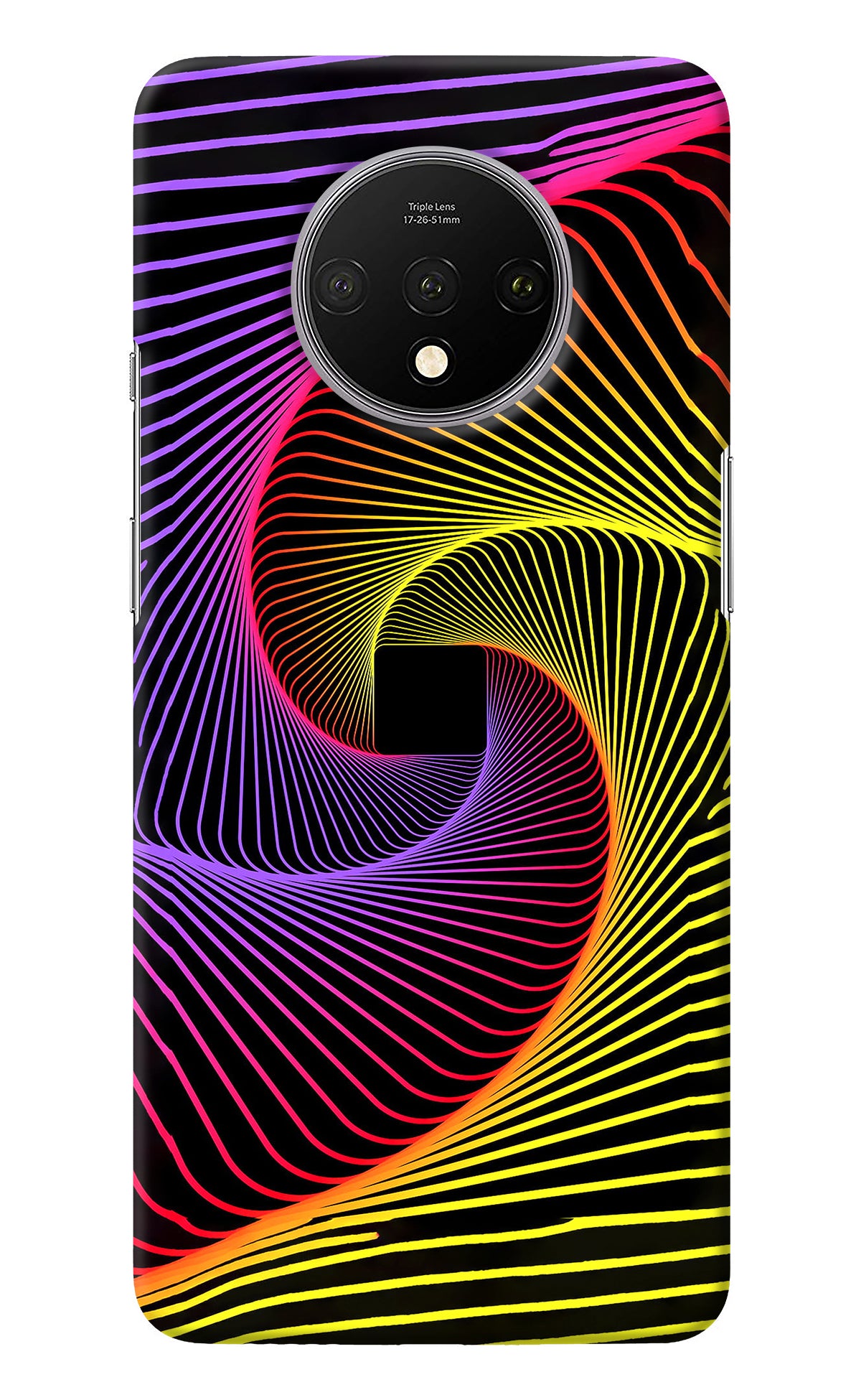 Colorful Strings Oneplus 7T Back Cover