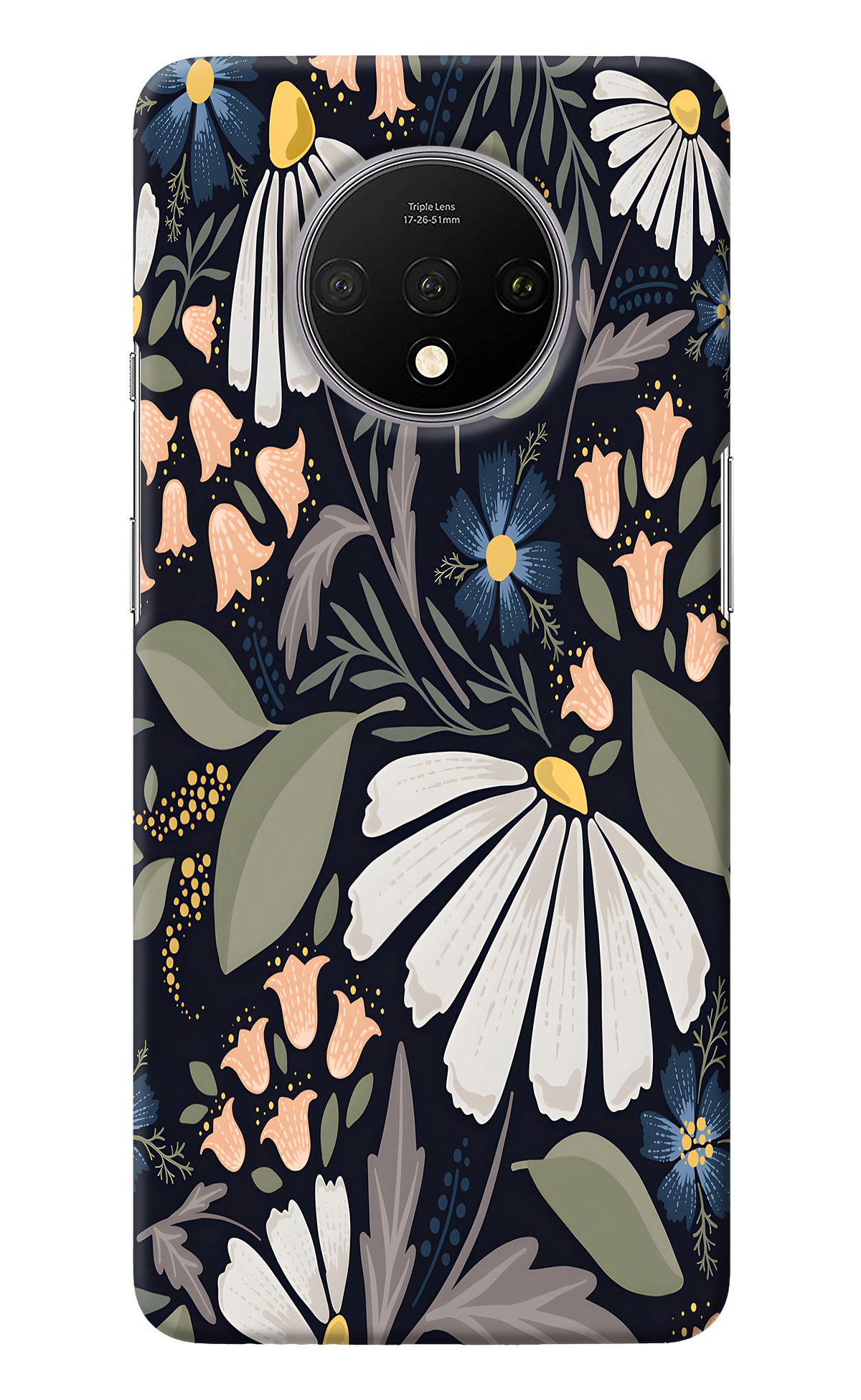 Flowers Art Oneplus 7T Back Cover