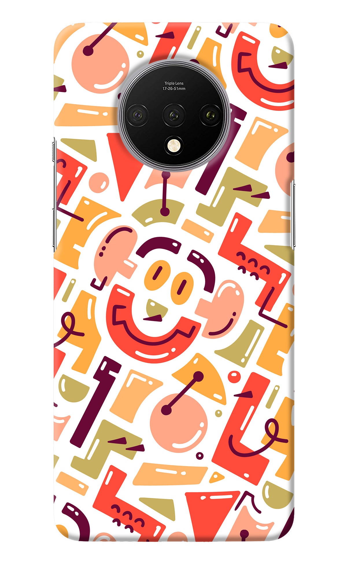 Doodle Pattern Oneplus 7T Back Cover