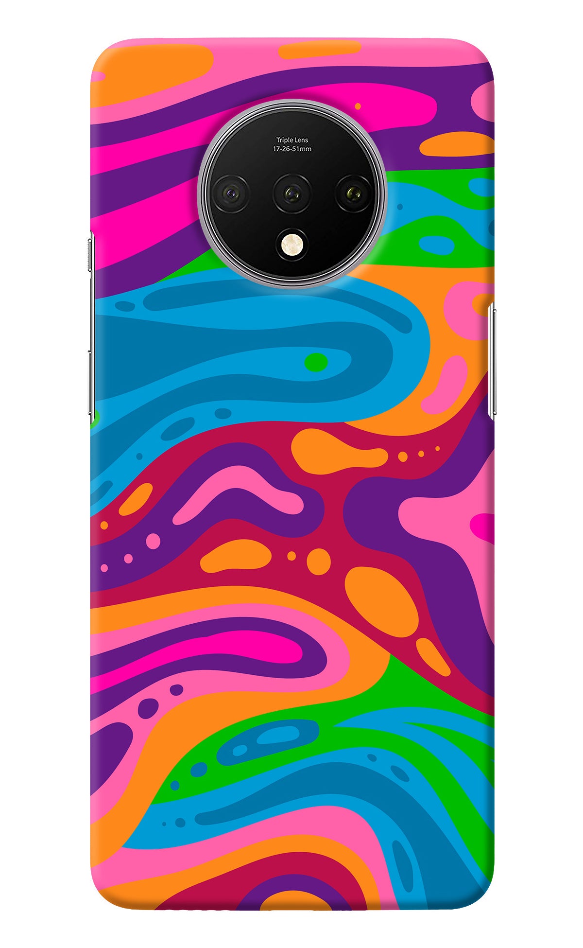 Trippy Pattern Oneplus 7T Back Cover