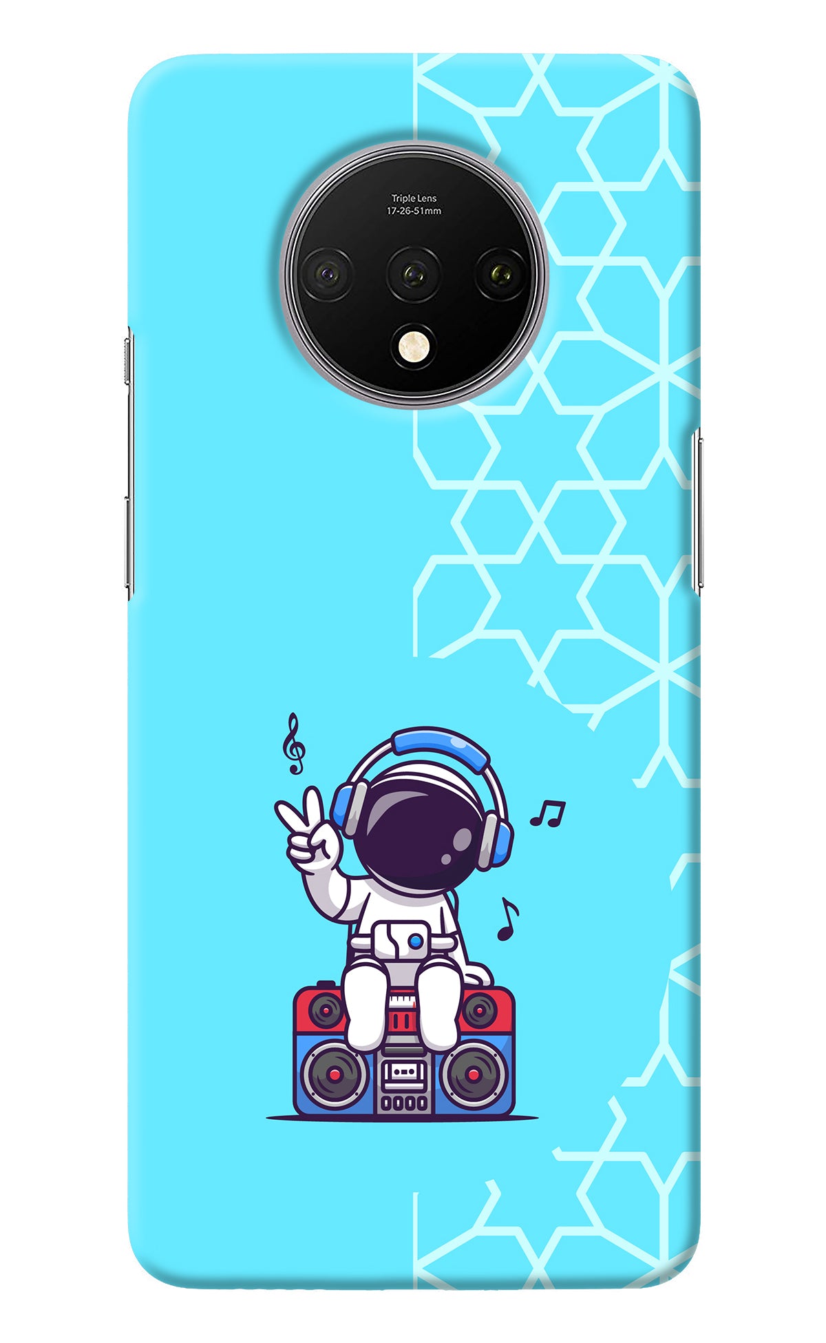 Cute Astronaut Chilling Oneplus 7T Back Cover