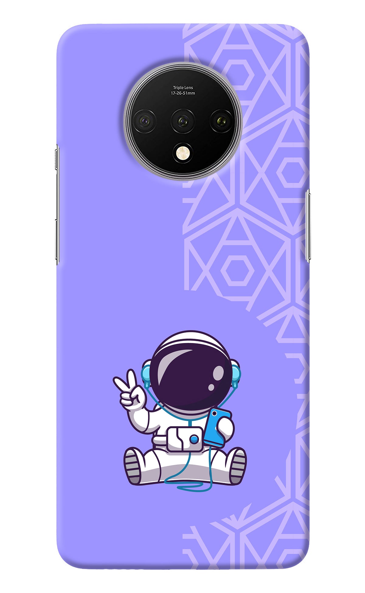 Cute Astronaut Chilling Oneplus 7T Back Cover