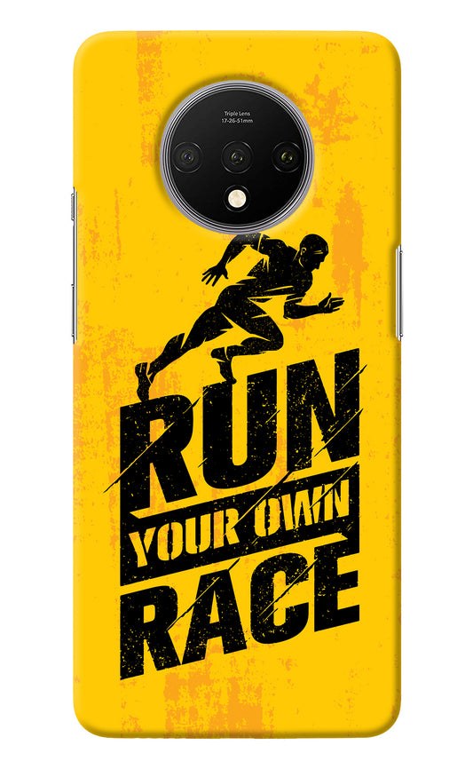 Run Your Own Race Oneplus 7T Back Cover