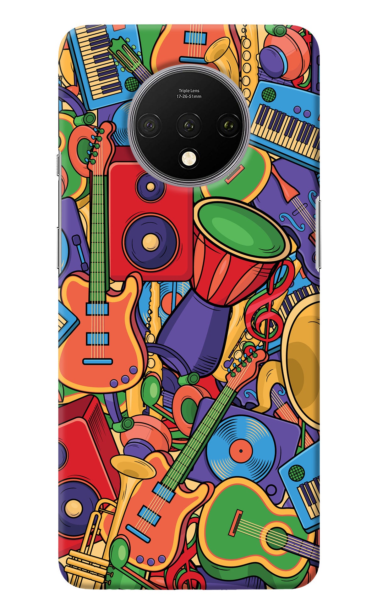 Music Instrument Doodle Oneplus 7T Back Cover