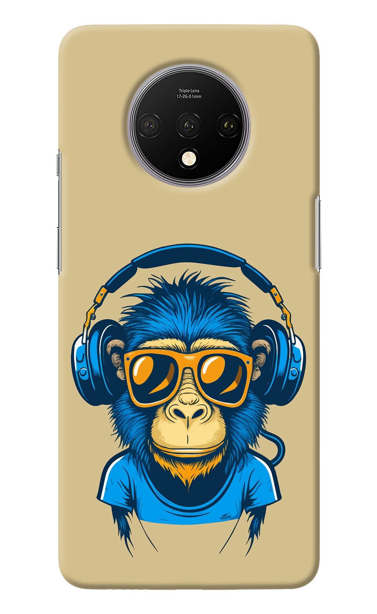 Monkey Headphone Oneplus 7T Back Cover