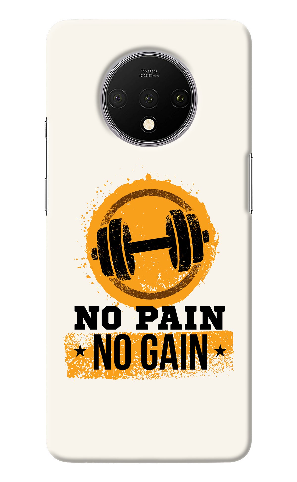 No Pain No Gain Oneplus 7T Back Cover