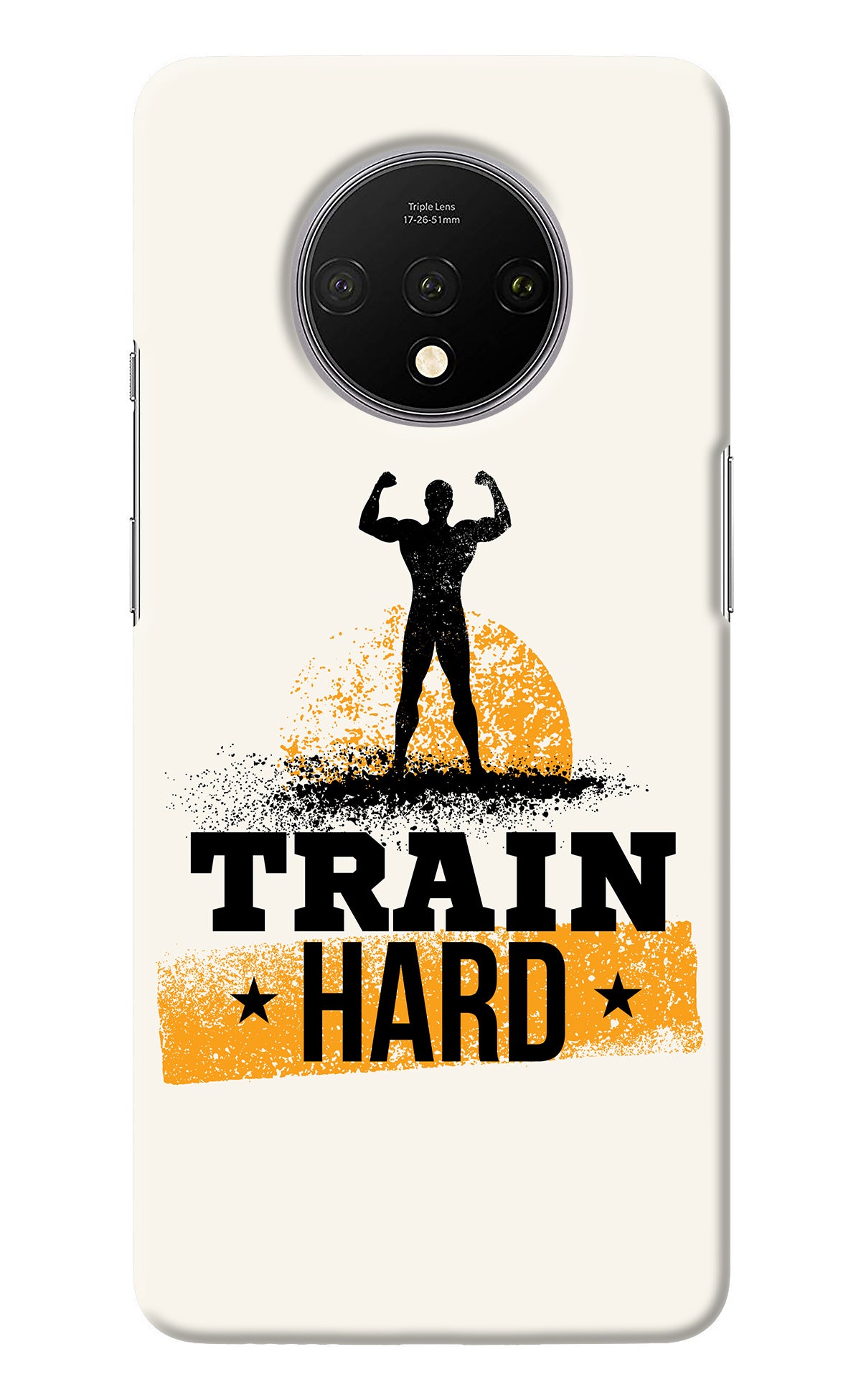 Train Hard Oneplus 7T Back Cover