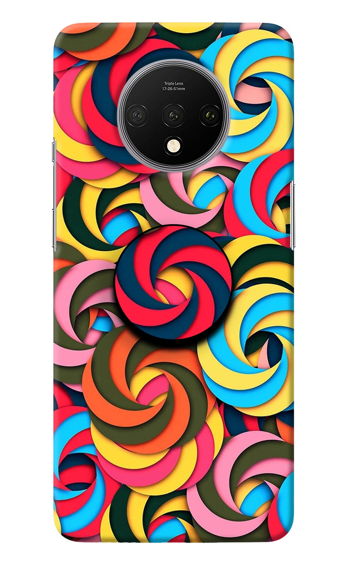 Spiral Pattern Oneplus 7T Pop Case