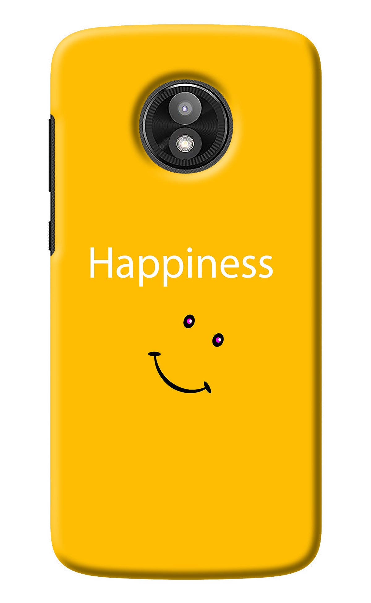 Happiness With Smiley Moto E5 Play Back Cover