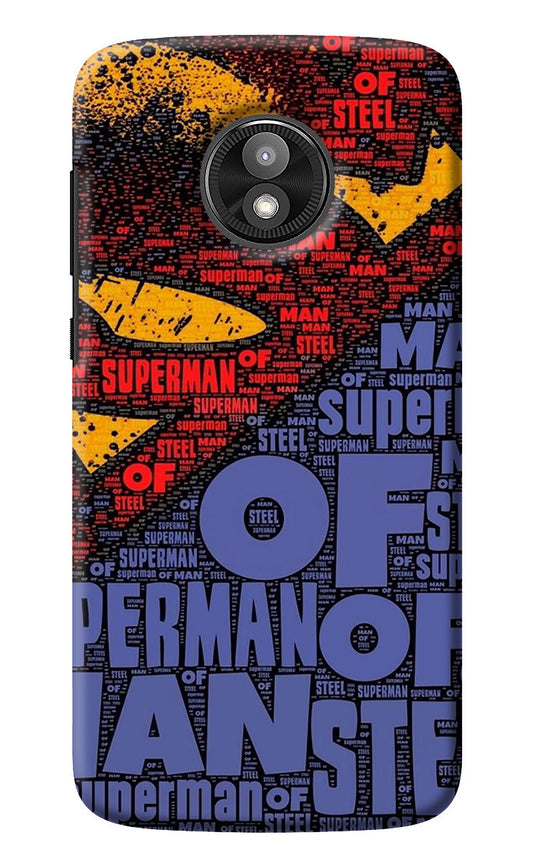 Superman Moto E5 Play Back Cover