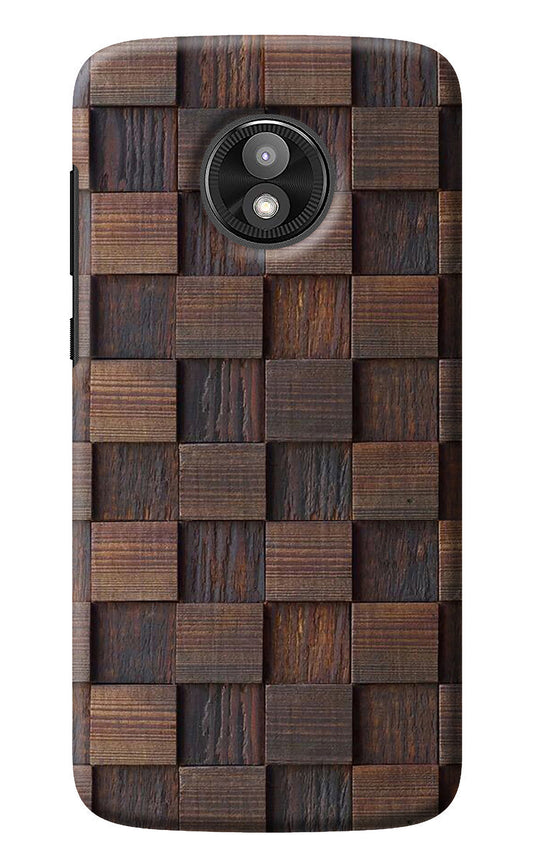 Wooden Cube Design Moto E5 Play Back Cover