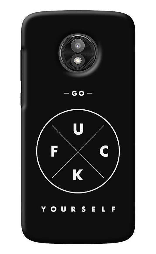 Go Fuck Yourself Moto E5 Play Back Cover
