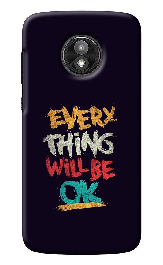 Everything Will Be Ok Moto E5 Play Back Cover
