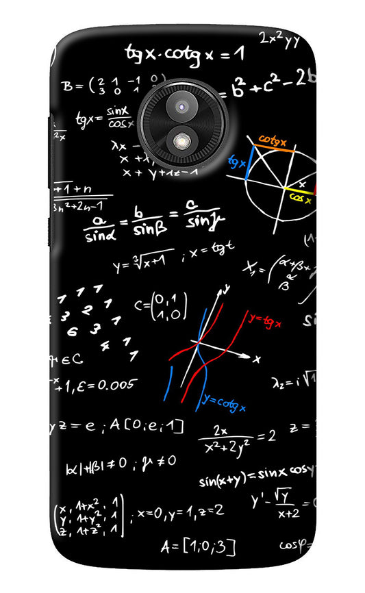 Mathematics Formula Moto E5 Play Back Cover