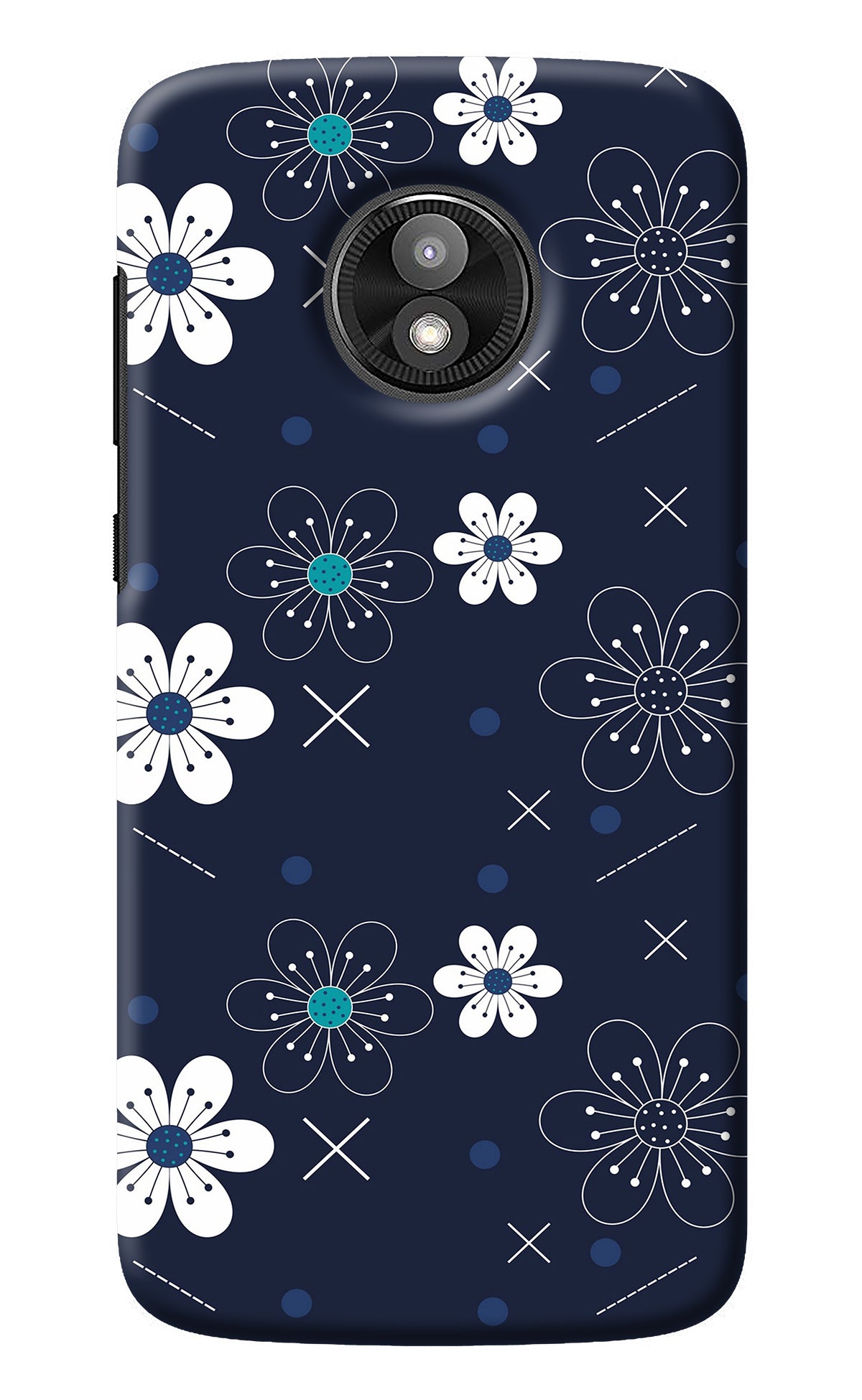 Flowers Moto E5 Play Back Cover