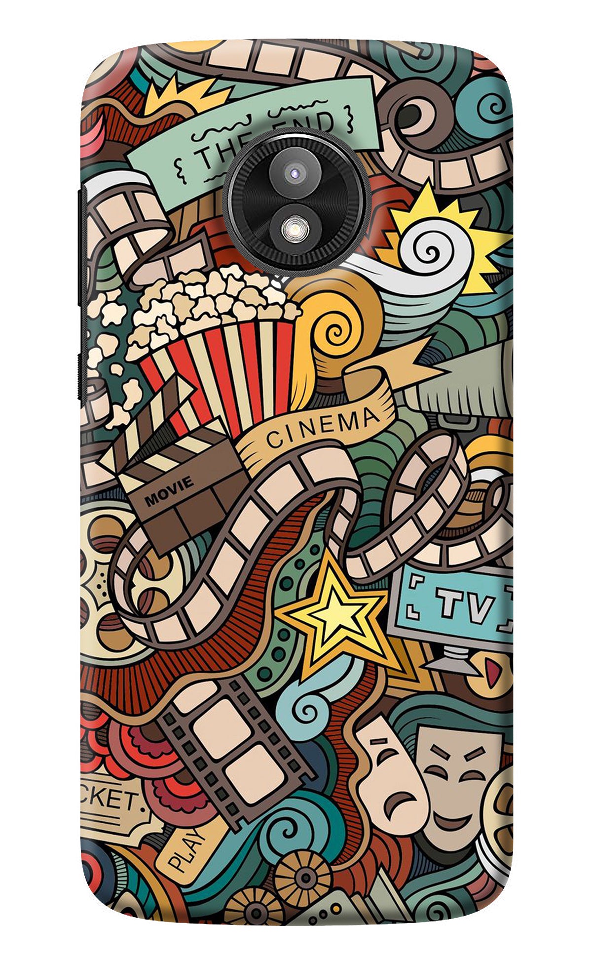 Cinema Abstract Moto E5 Play Back Cover