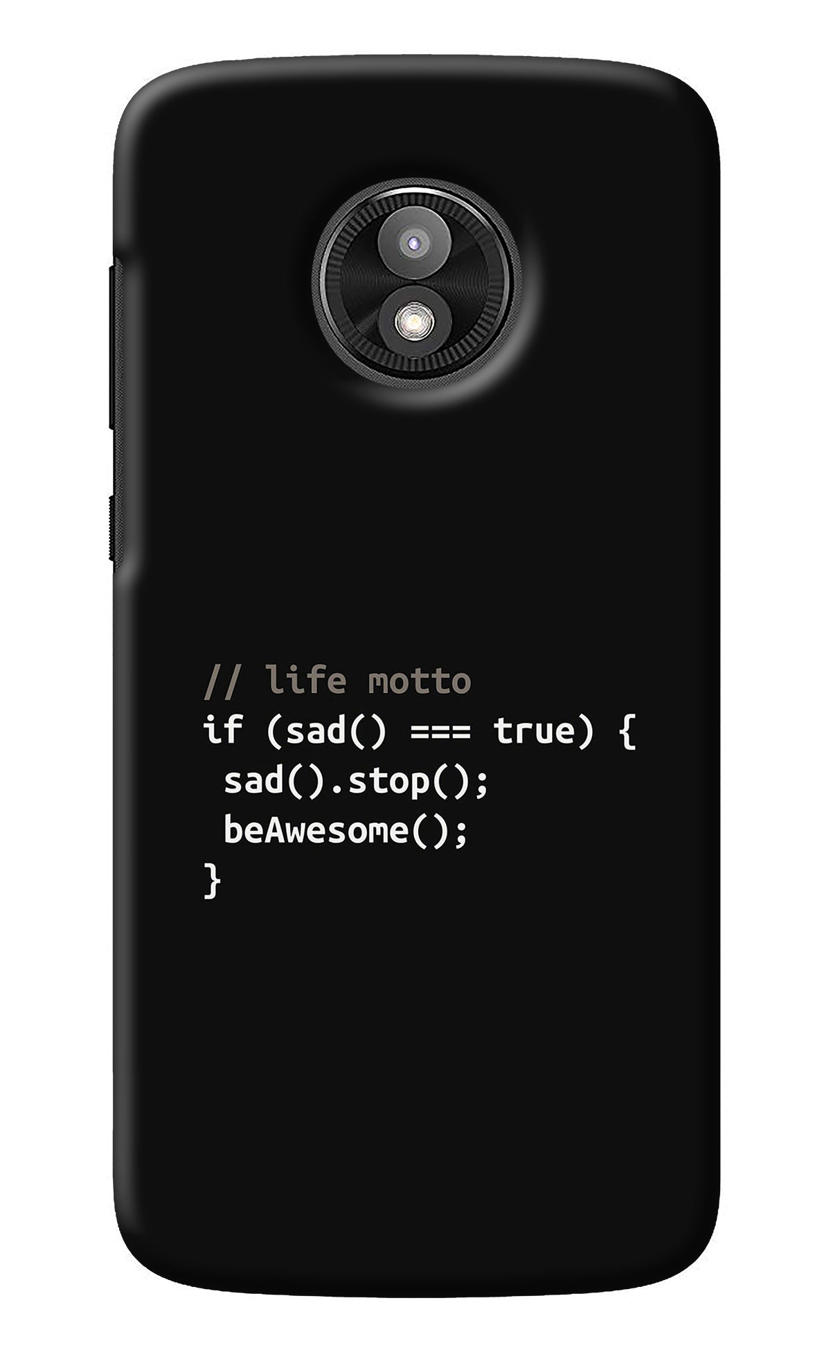 Life Motto Code Moto E5 Play Back Cover