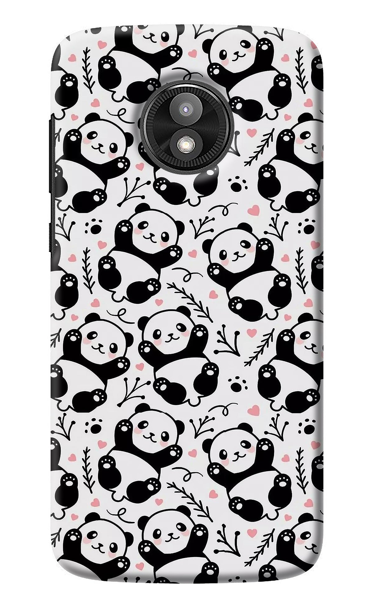 Cute Panda Moto E5 Play Back Cover