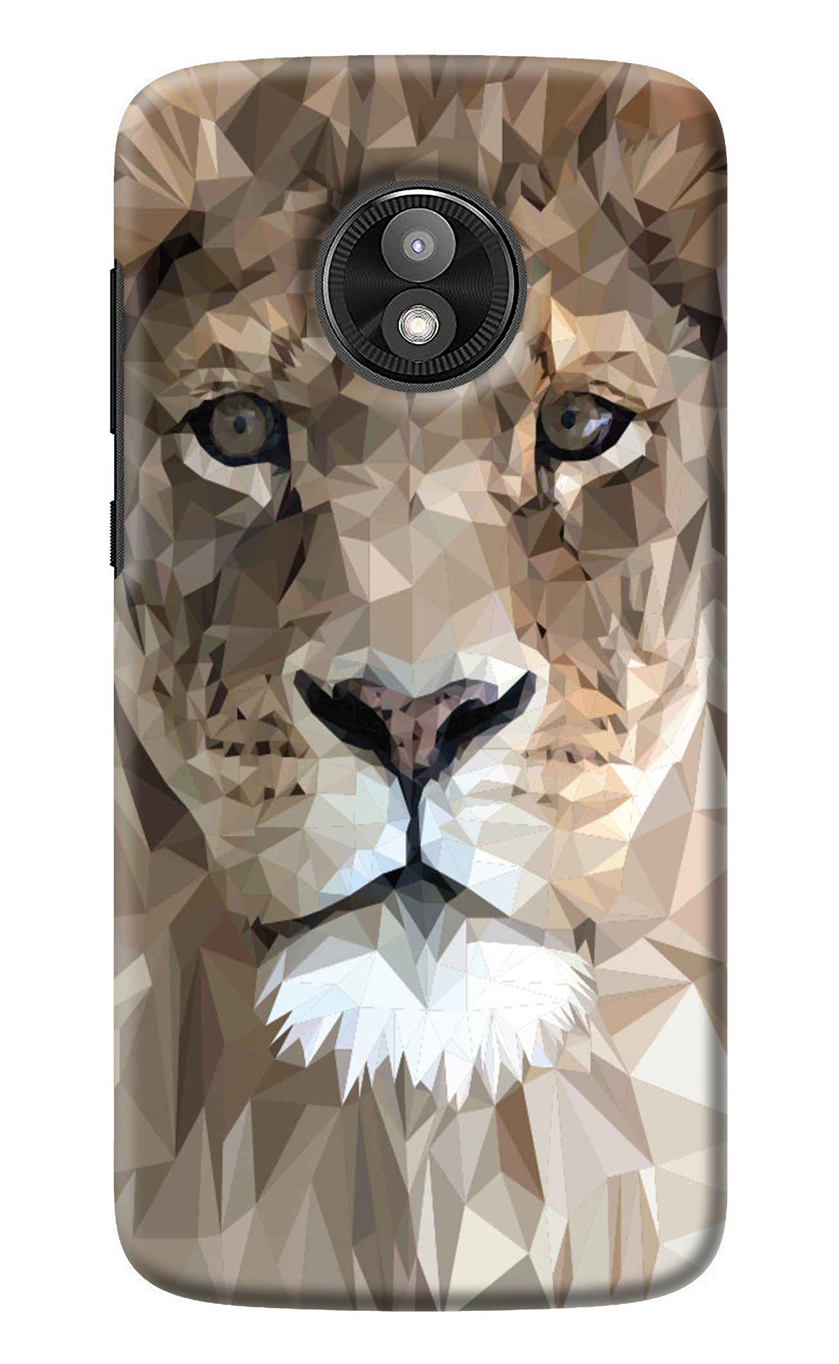 Lion Art Moto E5 Play Back Cover