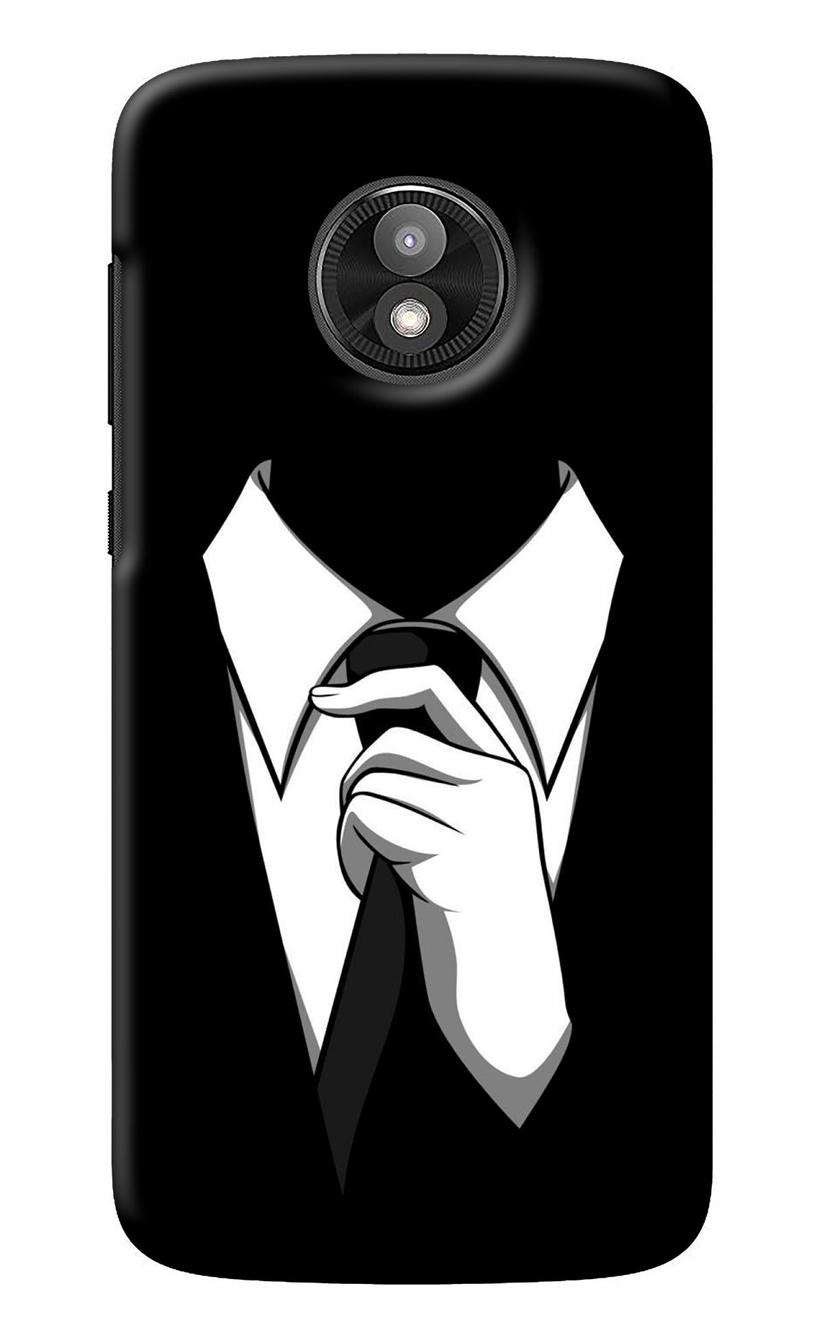 Black Tie Moto E5 Play Back Cover