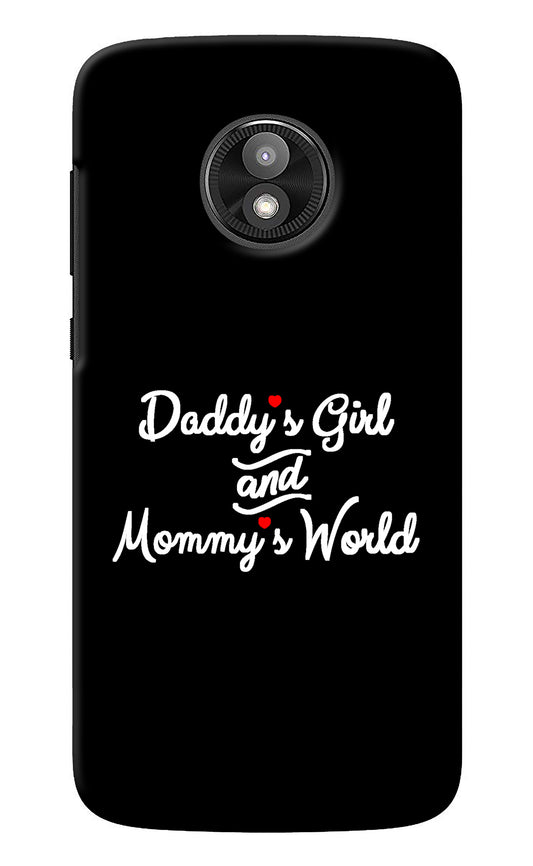 Daddy's Girl and Mommy's World Moto E5 Play Back Cover