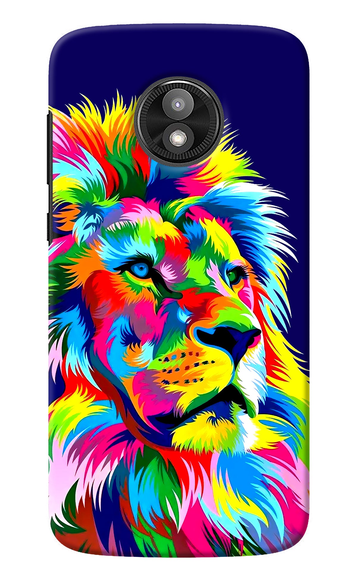 Vector Art Lion Moto E5 Play Back Cover