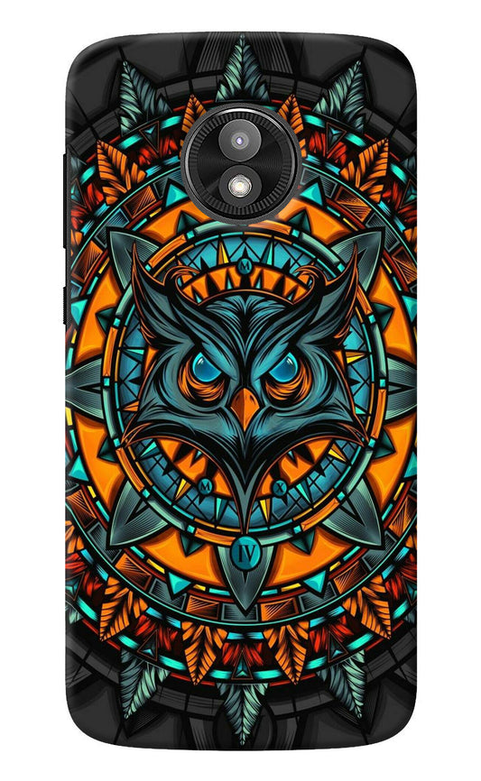 Angry Owl Art Moto E5 Play Back Cover