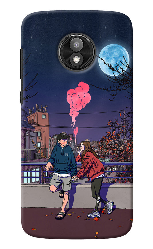 Chilling Couple Moto E5 Play Back Cover