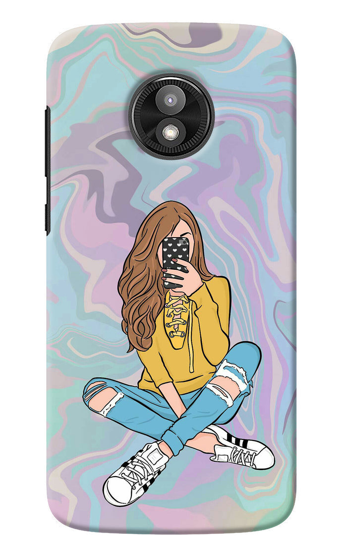 Selfie Girl Moto E5 Play Back Cover