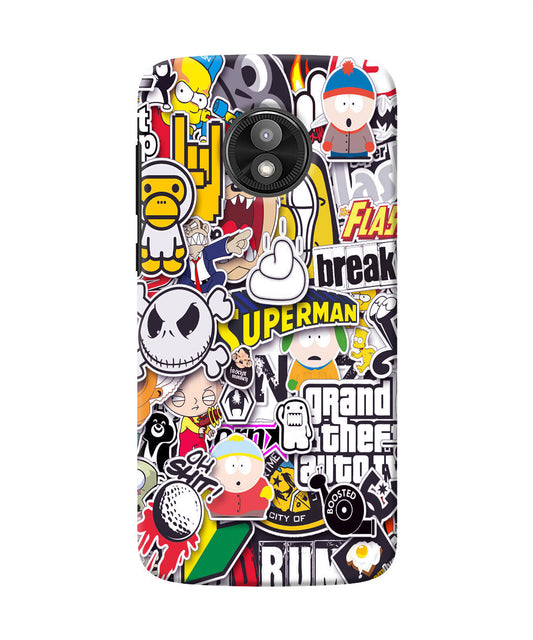 Sticker Bomb Moto E5 Play Back Cover