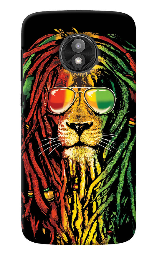 Rasta Lion Moto E5 Play Back Cover