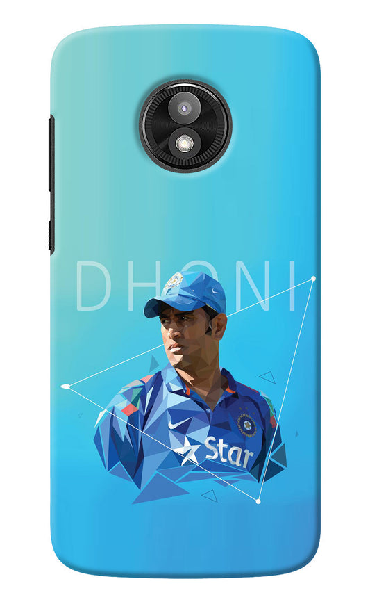 Dhoni Artwork Moto E5 Play Back Cover