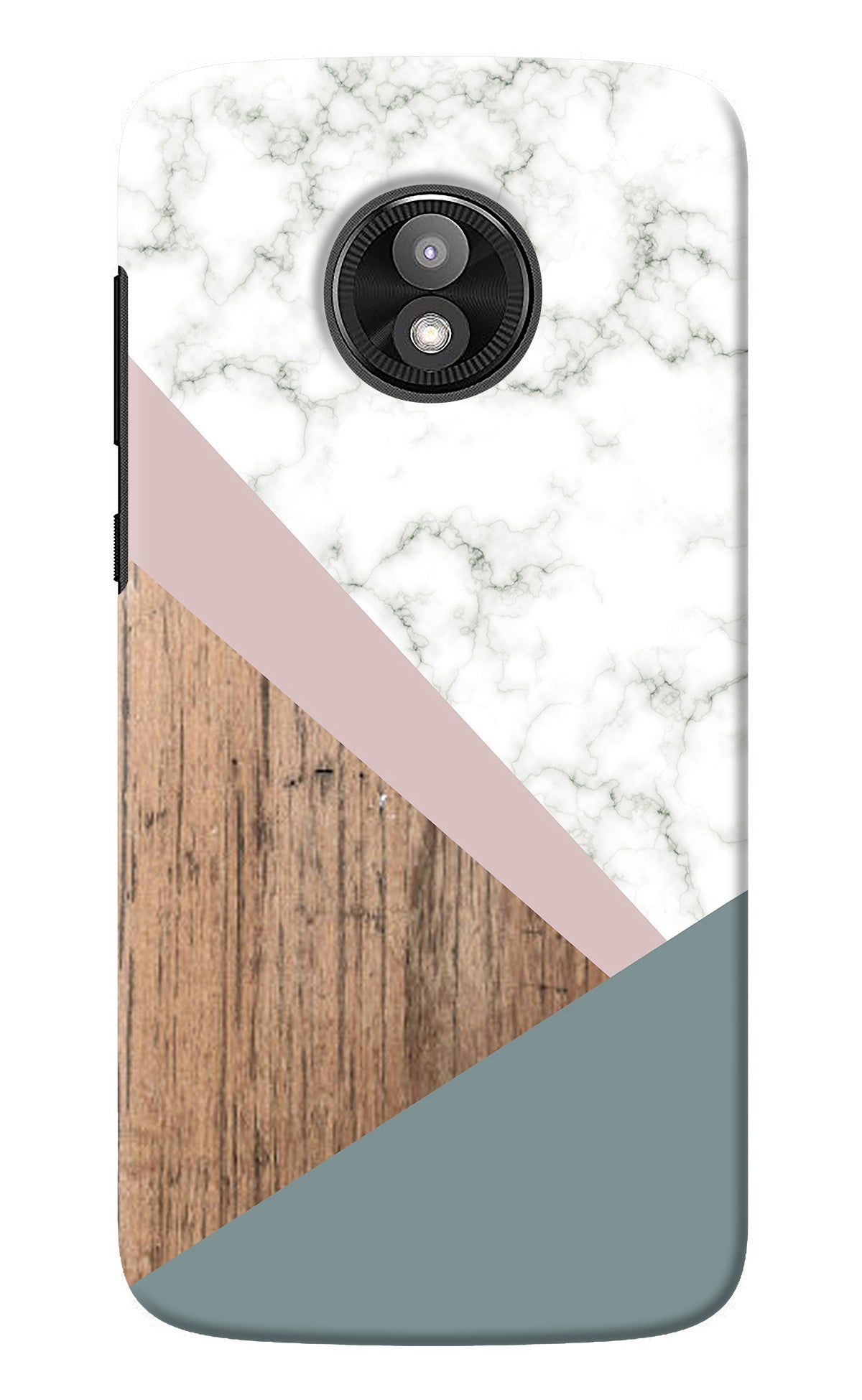 Marble wood Abstract Moto E5 Play Back Cover
